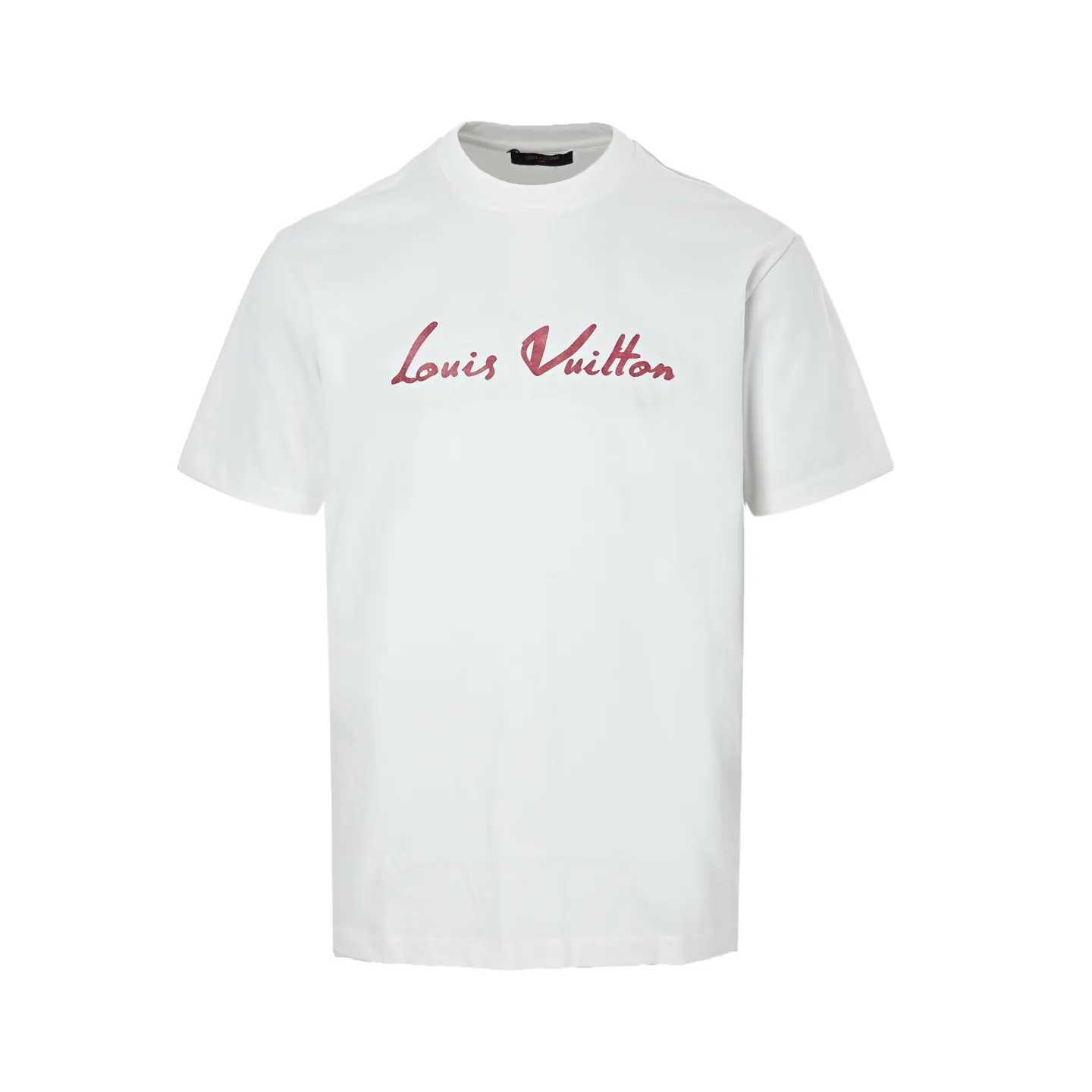 Louis Vuitton/Louis Vuitton multi-layer logo Pink letter short sleeves